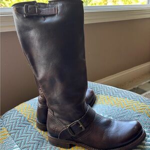 Frye Phillip tall boots size 7.5 brown